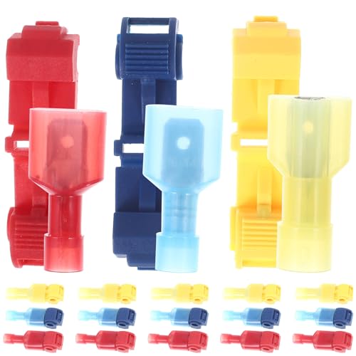 Conectores T-tap kit de 180 unidades con terminales macho de nylon para empalme rápido de cables
