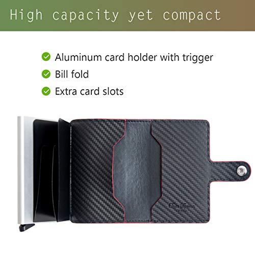 Genuine Leather Wallet for Men Ultra Slim Front Pocket Card Sleeve (Brown)4