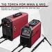 ARCCAPTAIN TIG Welding Gun, WP-17V Argon TIG Torch with 13FT Red Air Hose and 10-25mm Connector, Lift Tig Torch 150amp with 13FT Cable for ARCCAPTAIN ARC160, MIG130, MIG160, ARC165 Pro and MIG145 Pro