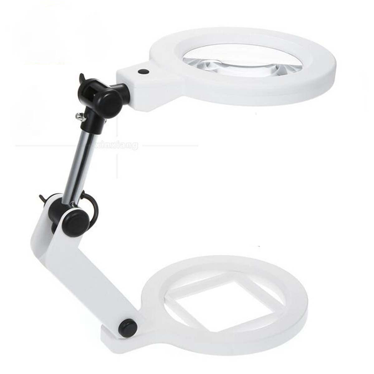 Loupe de bureau Wisdom 138mm double grossissement 22 LED sans ombre