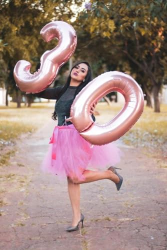 Image of Number 0 Balloons Birthday Decorations, 40In Pearl Pink Balloons for Women | Eye-catching Appearance, Perfect Decorative Centerpieces, Convenient Self-sealing Structure, Widely for Various Occasions