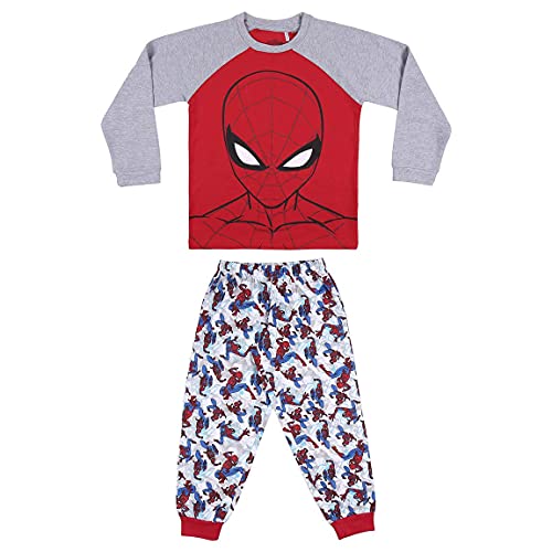 Pyjama d'hiver Spiderman en coton idéal pour les soirées fraîches des petits garçons