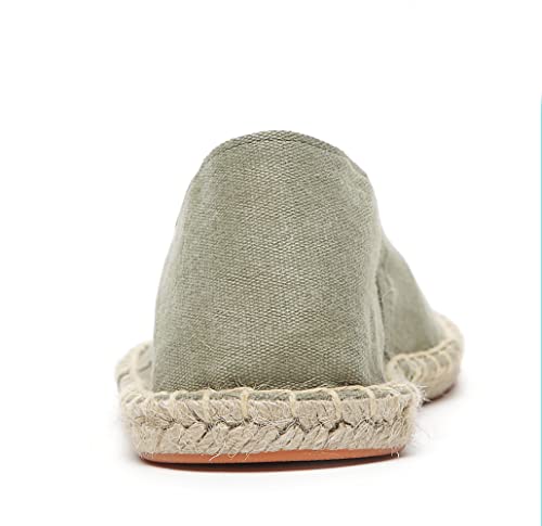 Image of Mintzice Men's Solid Comfortable Slip on Canvas Espadrilles Flat
