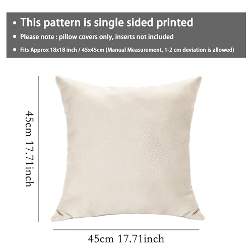 Housse De Coussin Cadeau 18 Ans - Inspiration Motivant Pour Fille Garçon - 45x45cm Lin