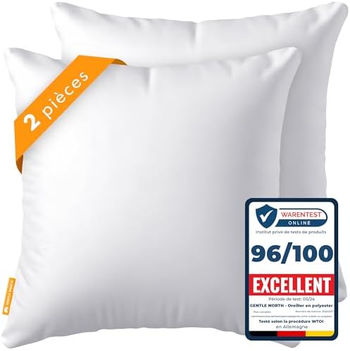 Taie d'oreiller 100x80cm uni pur coton ALTO Blanc