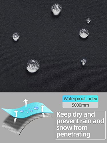 Dafengea Kids Snow Ski Pants Hiking Boys Girls Outdoor Waterproof Windproof Fleece Warm Snowboard Pants,Kz2068-Black1-7Y #TOP4