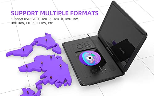17.5 Inches Portable Dvd Player With Carry Bag #TOP4