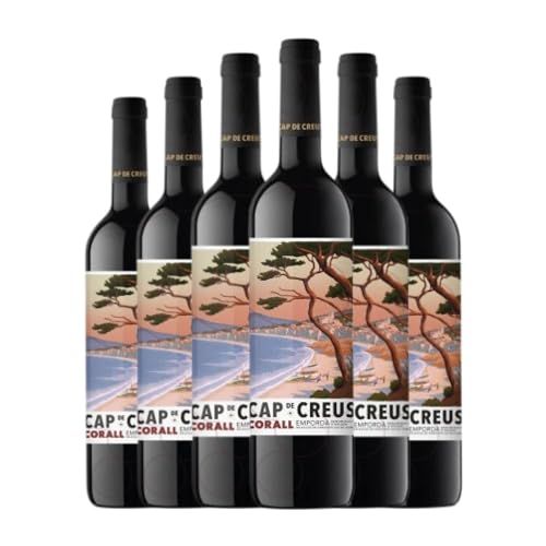 Cap de Creus Corall: Vino Tinto Crianza 75 cl – Caja de 6 Botellas de Catalunya Cap de Creus Corall: Vino Tinto Crianza 75 cl – Caja de 6 Botellas de Catalunya