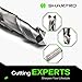 SHARPRO 6MM End Mills 6MM Shank, 2 Flute Carbide Square Endmill with AlCrN Coated, Upcut Spiral CNC Router Bits for Alloy Steel, Metal and Stainless Steel