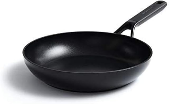 KitchenAid Klasyczna kuta twarda anodowana ceramika bez PFAS, patelnia 28 cm, indukcyjna, bezpieczna w piekarniku, nadaje się do mycia w zmywarce, czarna