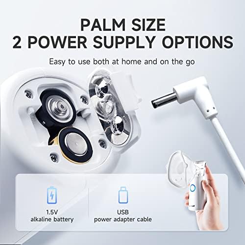 yuwell Portable Nebuliser Machine for Kids and Adults, Silent Mesh Nebuliser Ideal for Travel and Home Use
