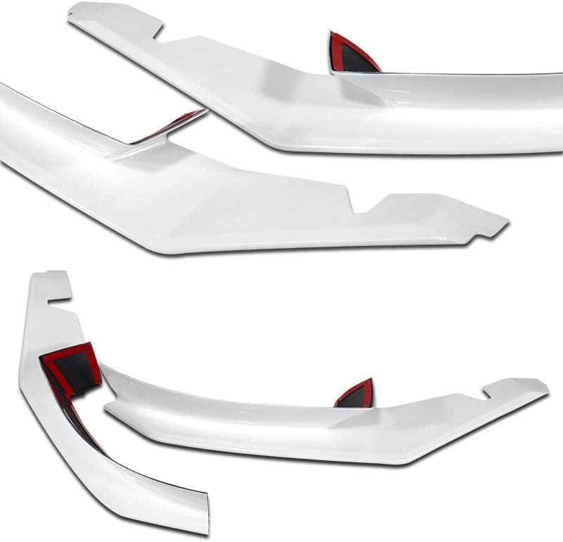 Miniatura 2 de Kit de 3 labio de parachoques delantero compatible con Mazda RX8 RX-8 2004-2008, alerón de protección divisor estilo MS, difusor de aire y barbilla