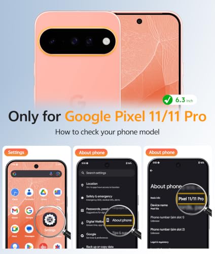 Image of FNTCASE for Google Pixel 11 Pro Case / Pixel 11 Case, with Screen Protector | Fit for Magsafe, Translucent Matte, 14FT Military Grade Drop Protection, Shockproof Protective Phone Cover, Orange