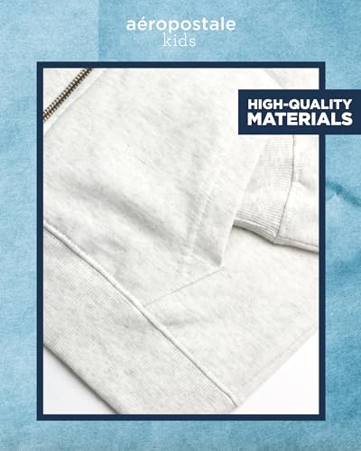 AEROPOSTALE Boys' Sweatsuit Set - 3 Piece Fleece Zip Hoodie Sweatshirt, Cargo Jogger Sweatpants, and T-Shirt (4-16)4