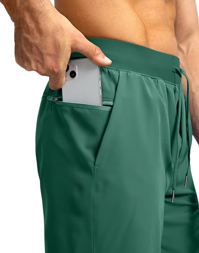 Image of Soothfeel Men's Running Shorts with Zipper Pockets 9 inch / 7 inch / 5 inch Quick Dry Eight Basketball Gym Workout Athletic Shorts