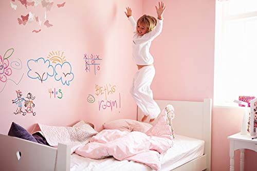 Dry Erase Paint - Smark 200 Sq. Ft. - Clear Dry Erase Multi Surface Whiteboard Paint For The Classroom, Office, Home, Bedroom, Playroom, Toy Room Or Virtually Any Surface #TOP3