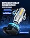 Marsauto H11 H16 H8 Led Fog Light Bulb 12,000LM, 1:1 Size 360° Illumination H16 H8 Fog Lights Led, 600% Bright Strong Penetration, Upgraded LED Chips H11 Fog Light Bulbs for Car, Pack of 2