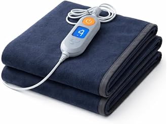 Bell electric blankets - Single Bed - 10 Years Warranty - Zed Certified Heating Bed Warmer with Four Heat Settings - Pain Relief with Low Power Consumption- Single Bed Size (150cms x 80cms)