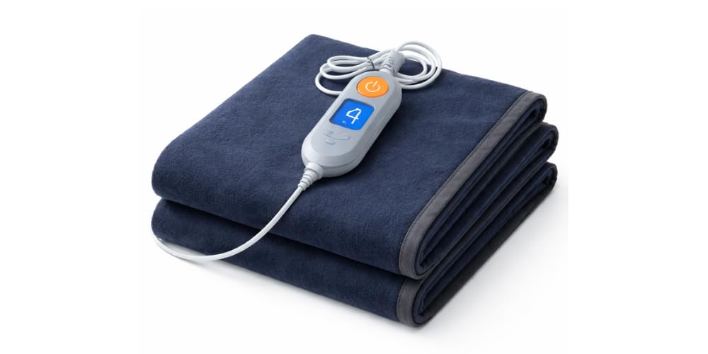 Bell electric blankets - Single Bed - 10 Years Warranty - Zed Certified Heating Bed Warmer with Four Heat Settings - Pain Relief with Low Power Consumption- Single Bed Size (150cms x 80cms)