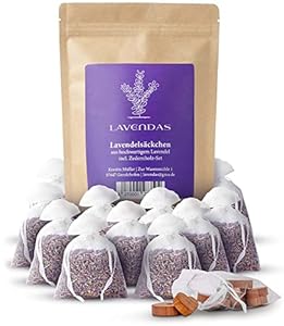 Lavendas Lavendelsäckchen & Zedernholz Set 10er