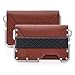 Dango D01 Dapper Bifold Wallet - Made in USA - Genuine Leather, CNC Alum, RFID Blocking (Whiskey Brown/Satin Silver)