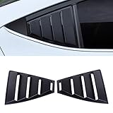 Winiory for Hyundai Elantra 2017-2019 Car Rear Window Louver Air Vent Scoop Shades Cover Trim 2PCS/Set Matte Black