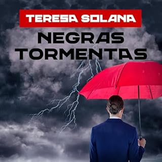 Diseño de la portada del título Negras tormentas