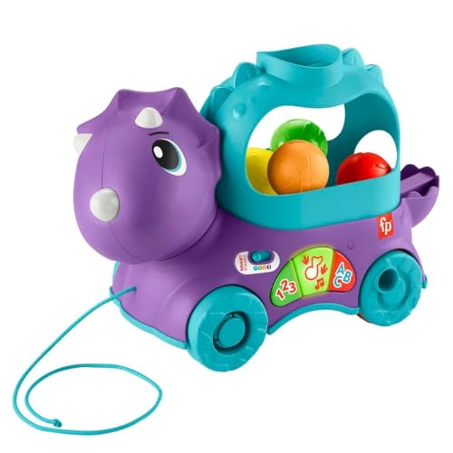 Image of Fisher-Price Ball Fun Pull-Along Dino, Version: UK-English, HNR50