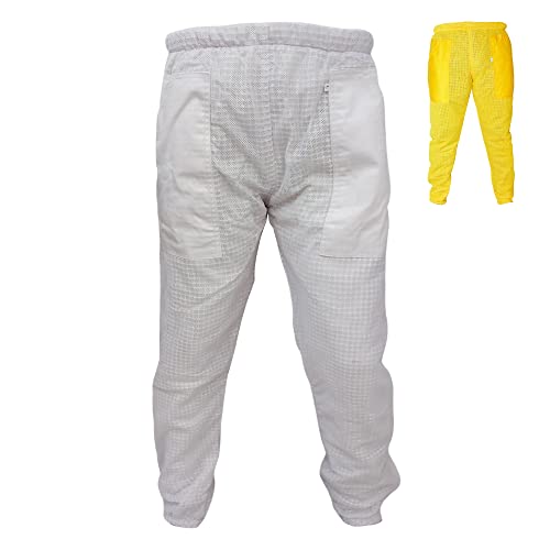 URBANSBEE Pantaloni Apicoltura ventilata Uomo e Donna Pantaloni apicoltore da Lavoro All'aperto Tuta da Apicoltura unisex per gli apicoltori contro le punture delle api
