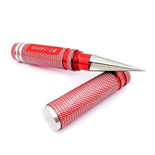 Red Body Shell Cover Hole Reamer Set Tools Expanding Hole Opener Puncher 0-14mm