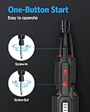 Upgraded 4.2V Electric Screwdriver Set, Type-C Rechargeable Cordless Screwdriver Set with 13 Bits, 3 Torque Settings, Dual LED Lights, Auto & Manual Modes, Repair Tool for Electronics, Laptops - Image 3