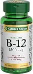 Nature's Bounty Time Release B-12 1500mcg, Helps prevent Vitamin B-12 deficiency