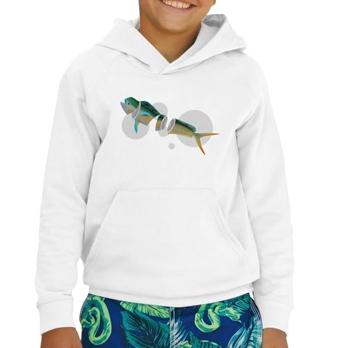 Sweat enfant poisson tranché citron en molleton doux haut de gamme