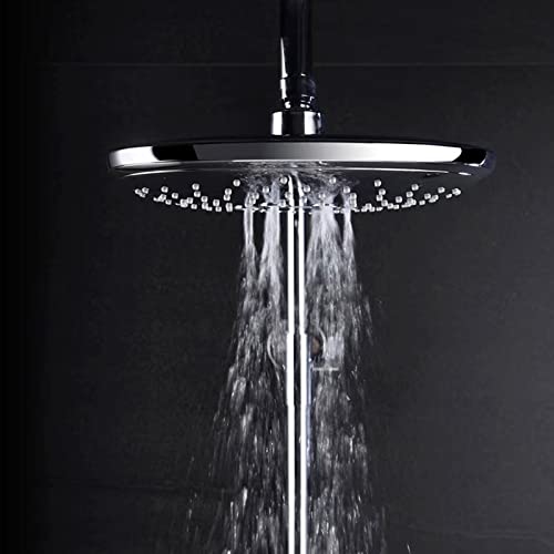 Système pomme douche encastrable avec bouchon baignoire noir
