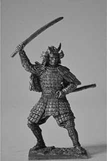 Tin Figures Historical Samurai in A Straw Cape with Sword 16TH Century 1/32 SA5