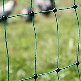 VOSS.farming 50m Geflügelnetz, Classic, 112 cm Netzhöhe, Hundenetz, Katzennetz, Gartensicherung, Weidezaun Ohne Strom