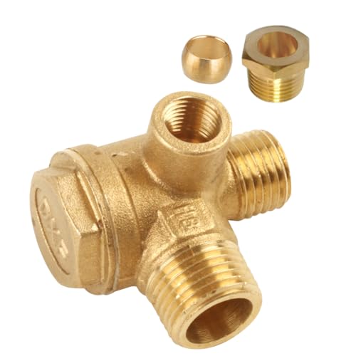 Check Valve M10*1 X G3/8 Male X G1/2 Male Threaded Central P