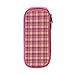 Produktbild Pink-Plaid-Pattern Pencil Pen Case Beuteltasche Student Stationery Office Kosmetische Make-up-Tasche Lagerung Pink