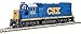 Walthers Trainline HO Scale Model EMD GP15-1 - Standard DC - CSX (YN3; Blue, Yellow, White