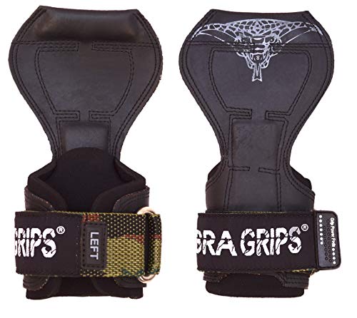 Image of Cobra Grips Weight Lifting Gloves with Adjustable Neoprene Padded Wrist Wraps - Heavy Duty Alternative to Power Lifting Hooks for Deadlifts