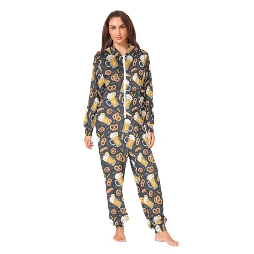 Morbuy Onesie-hoody, uniseks, met 3D-print, jumpsuit stijlvolle bedrukt, met 1 rits, geschikt voor de herfst, warme pyjama, plussize nachtkleding, casual Morbuy Onesie-hoody, uniseks, met 3D-print, jumpsuit stijlvolle bedrukt, met 1 rits, geschikt voor de herfst, warme pyjama, plussize nachtkleding, casual