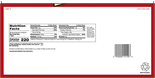 MUNCH Peanut Bar Gluten-Free LOW GLYCEMIC Individually Wrapped, Candy Bulk Box, Single Full Size Single, 1.42-Ounce Bar, 36-Count