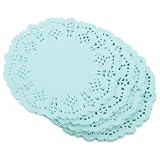 Zerodeko 100 Pièces Couvre-Plat Jetable Rond Vert Clair 3,5 Pouces en Papier Absorbant Hui...