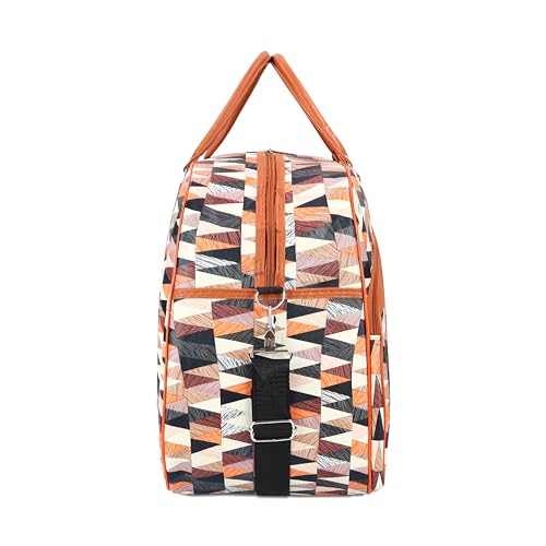 Image of Ayaha Large Travel Duffle Bag, Air Bag for Men and Women Cabin Luggage Bag Weekender Stylish Travel Bag with Detachable Shoulder Strap 47 litres (TB-10-Coffee)