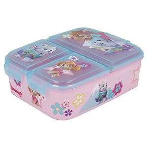 Paw Patrol – Skye Everest | Kinder Sandwich Box mit 3 Fächern – Kinder Lunch Box – Snack Halter – Dekorierte Lunch Box