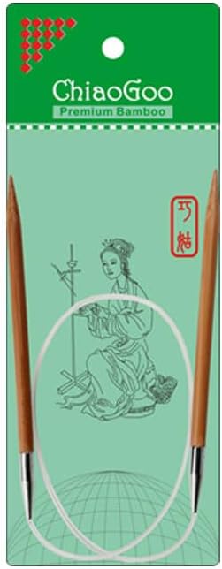 ChiaoGoo 24-Inch Bamboo Circular Knitting Needles, 1.5/2.5mm