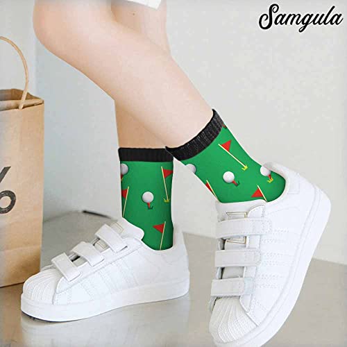 Image of Crew Socks for Woman Size 6-8 Tropical Wildlife Bright Teal Girls Socks