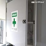 ISYFIX Stickers Trousse de premiers soins d'urgence pour la maison, les écoles & Entreprises - paquet de 6 4x5 1 cm - Vinyle autocollant haut de gamme, stratifié UV, Météo, rayure, eau et résistance au faux, intérieur & Extérieur