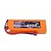 Produktbild HRB LiPo Akku 7.4V 6000mAh 2S 60c Pack for FPV Racing Quadcopters Diverse Racing Cars Helikopter Flugzeuge und Modellboote (orange Farbe T Stecker)