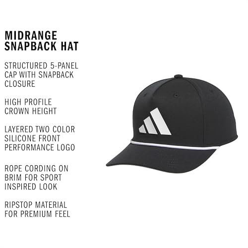 Image of adidas Men's Midrange Hat - Athletic Structured Snapback Cap